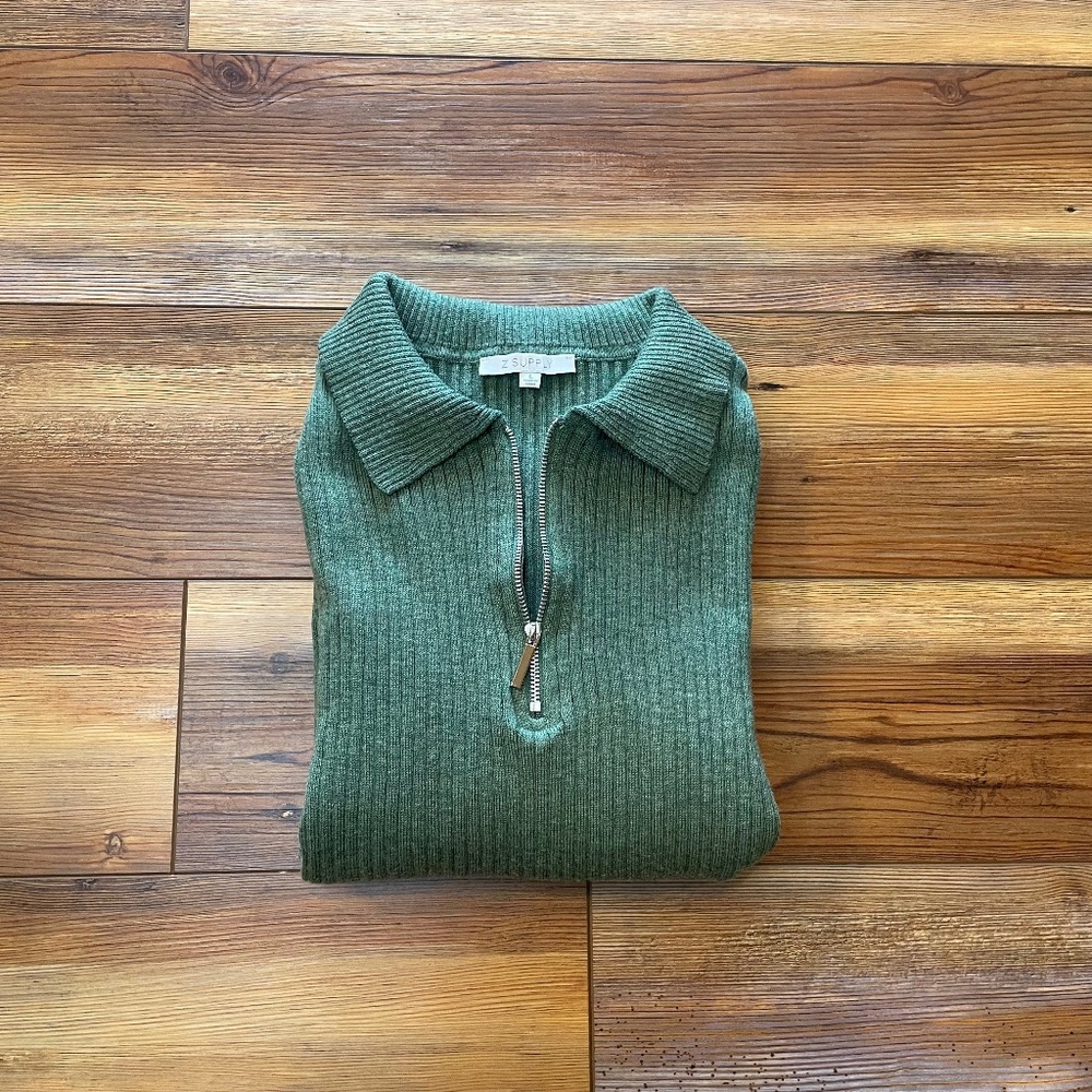 Z supply half zip sweater